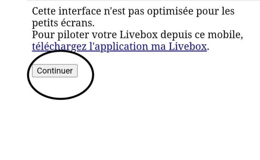 Accéder à la Livebox